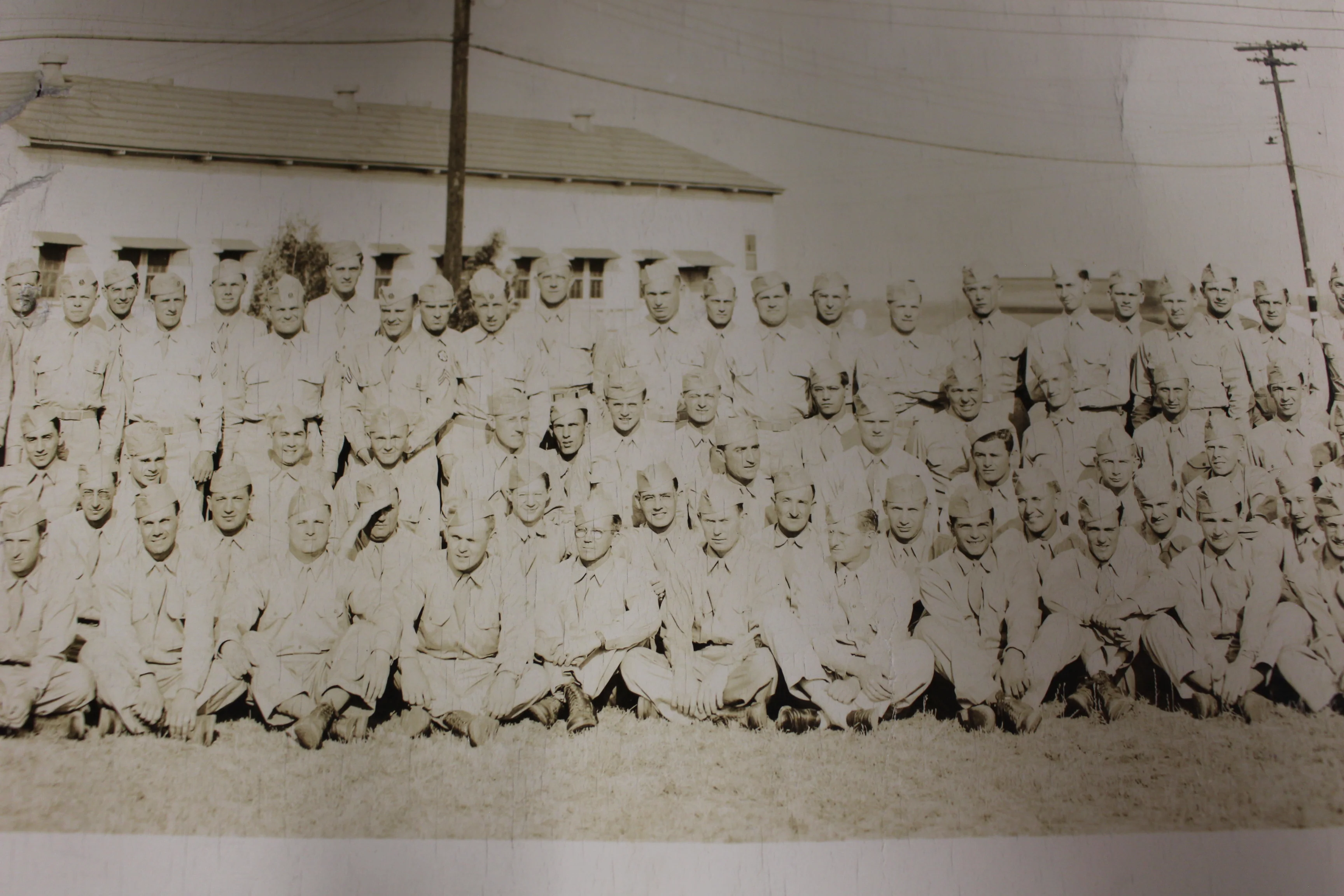 WWII US Army Panoramic Group Photograph Picture - 35" x 10" - Image 3