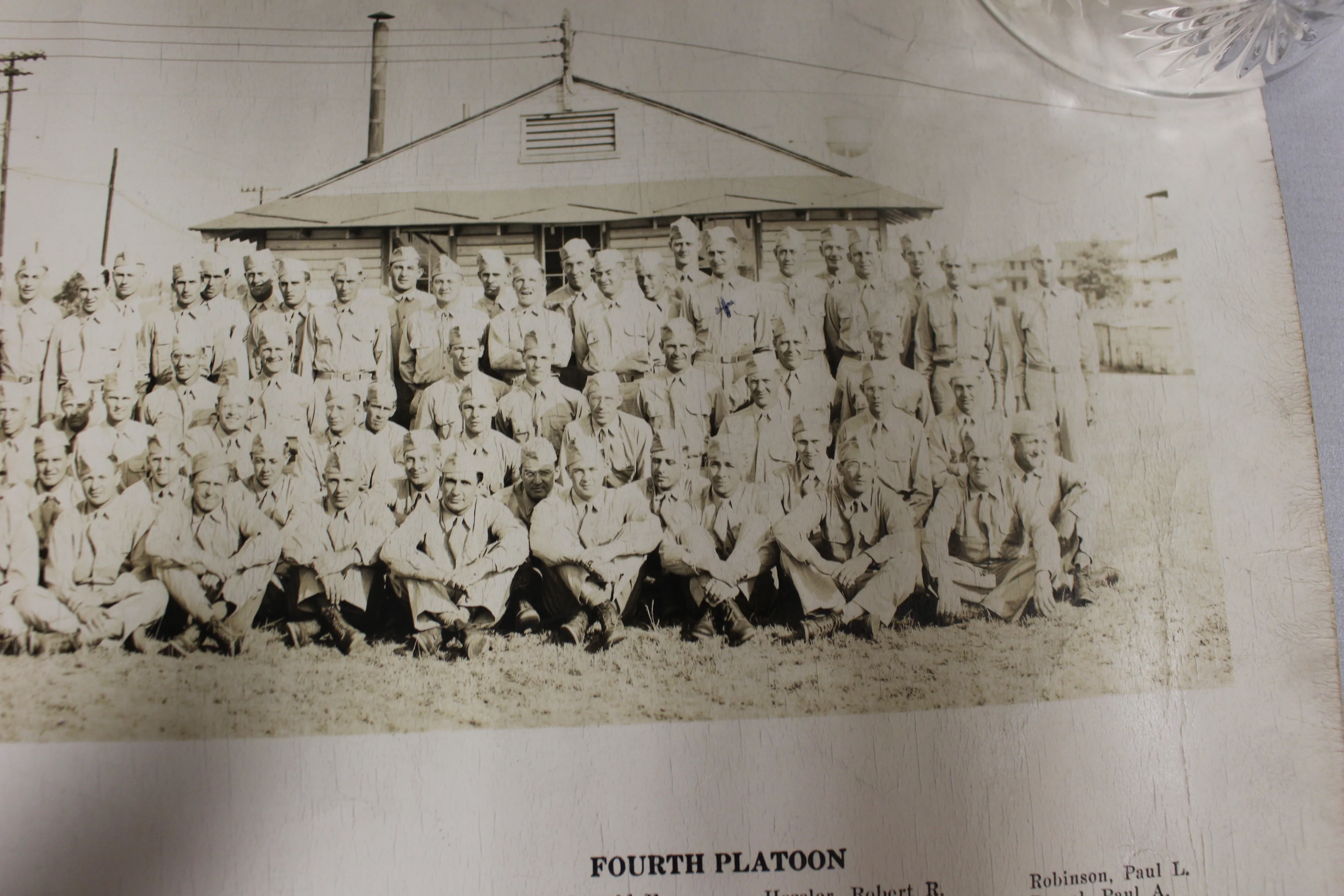 WWII US Army Panoramic Group Photograph Picture - 35" x 10" - Image 6