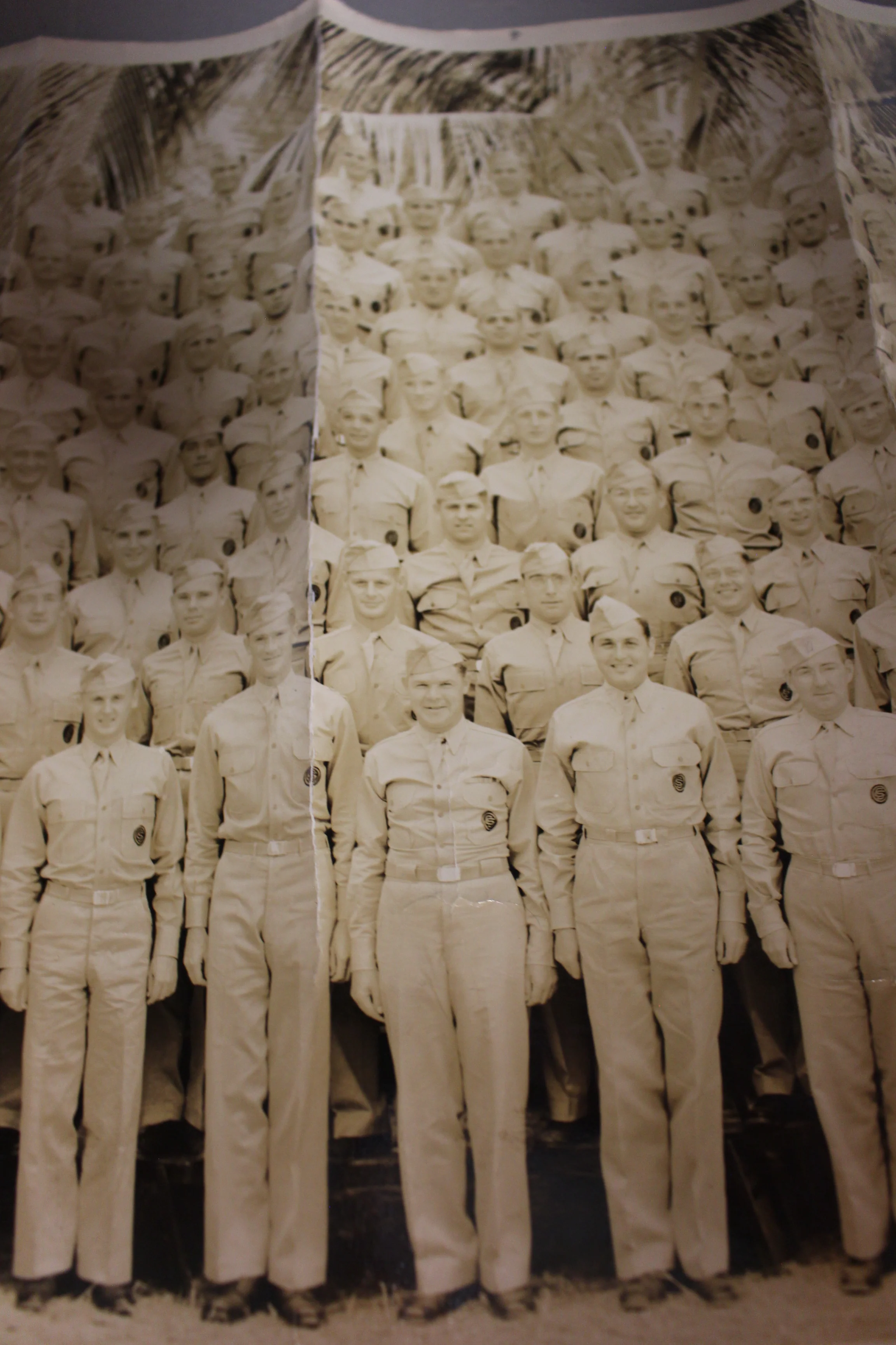 WWII US Army Panoramic Group Photograph Picture - Image 4