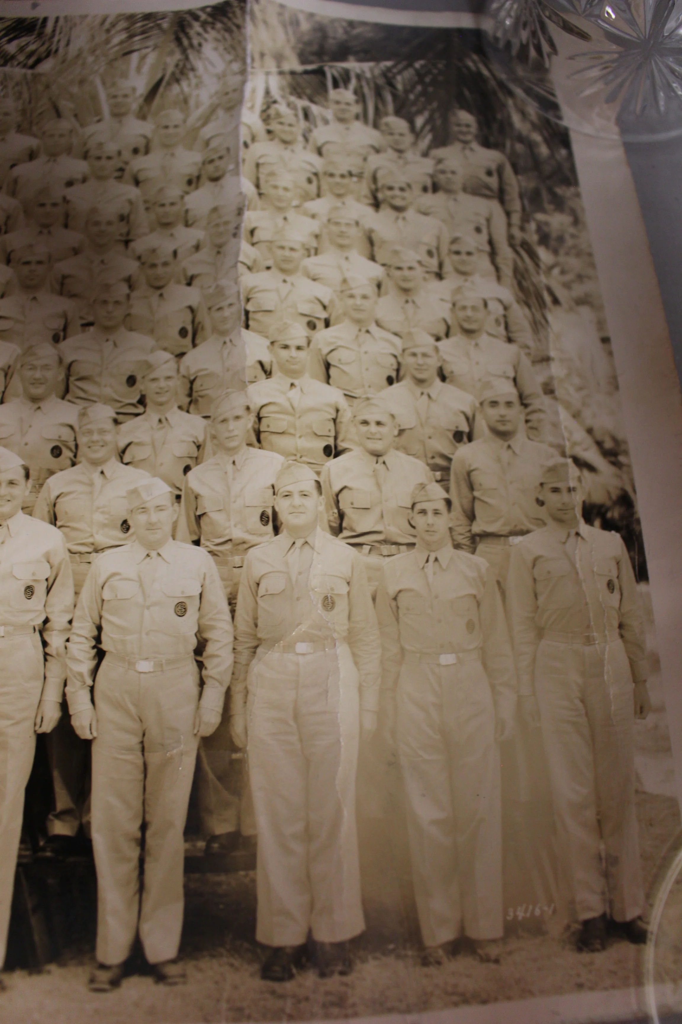 WWII US Army Panoramic Group Photograph Picture - Image 9