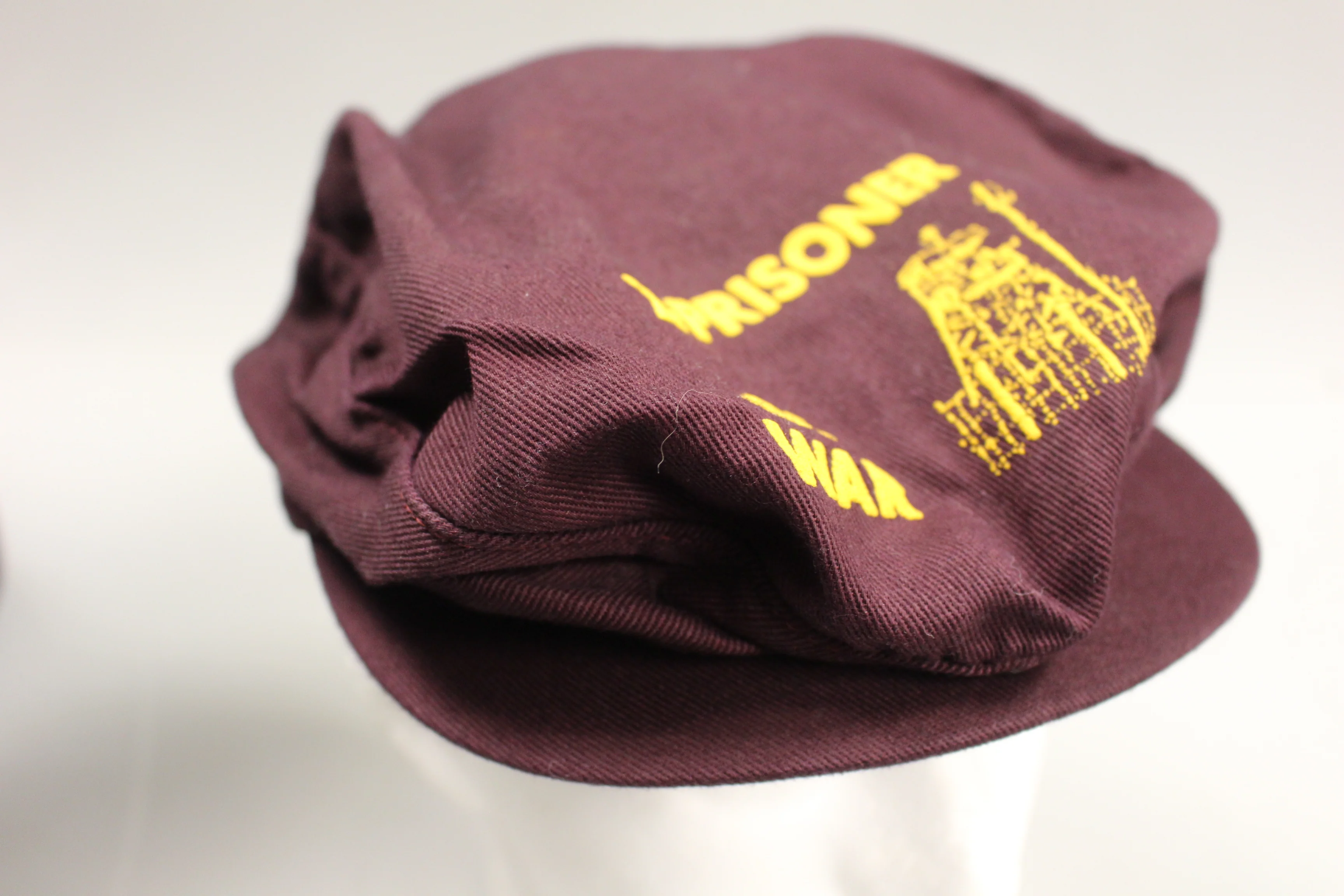 X-Prisoner of War Cap Hat - Maroon - One Size - Used - Image 2