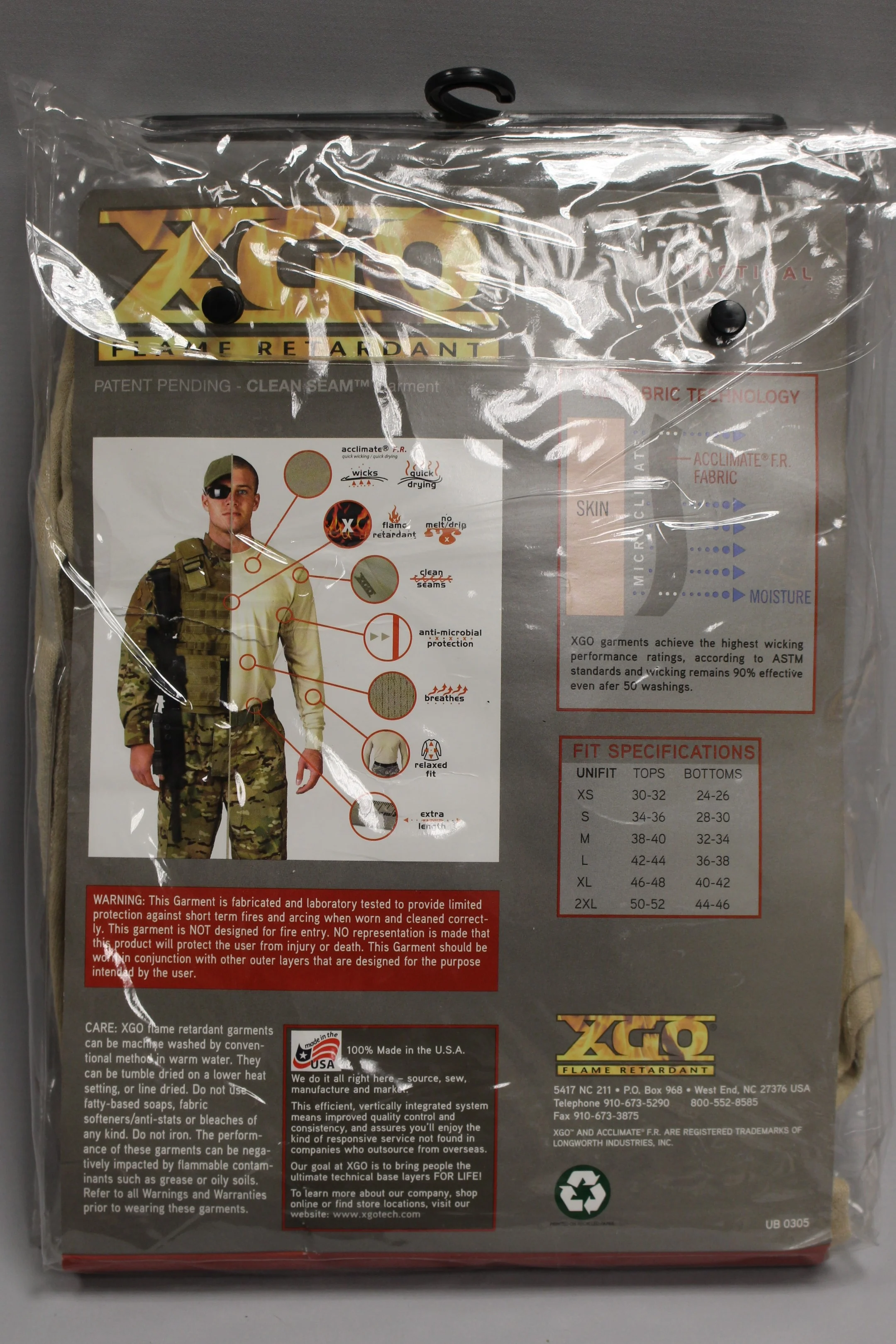 XGO Men's Phase 2 Midweight Long John Pant - Size: Small - Desert Sand - New - Image 2