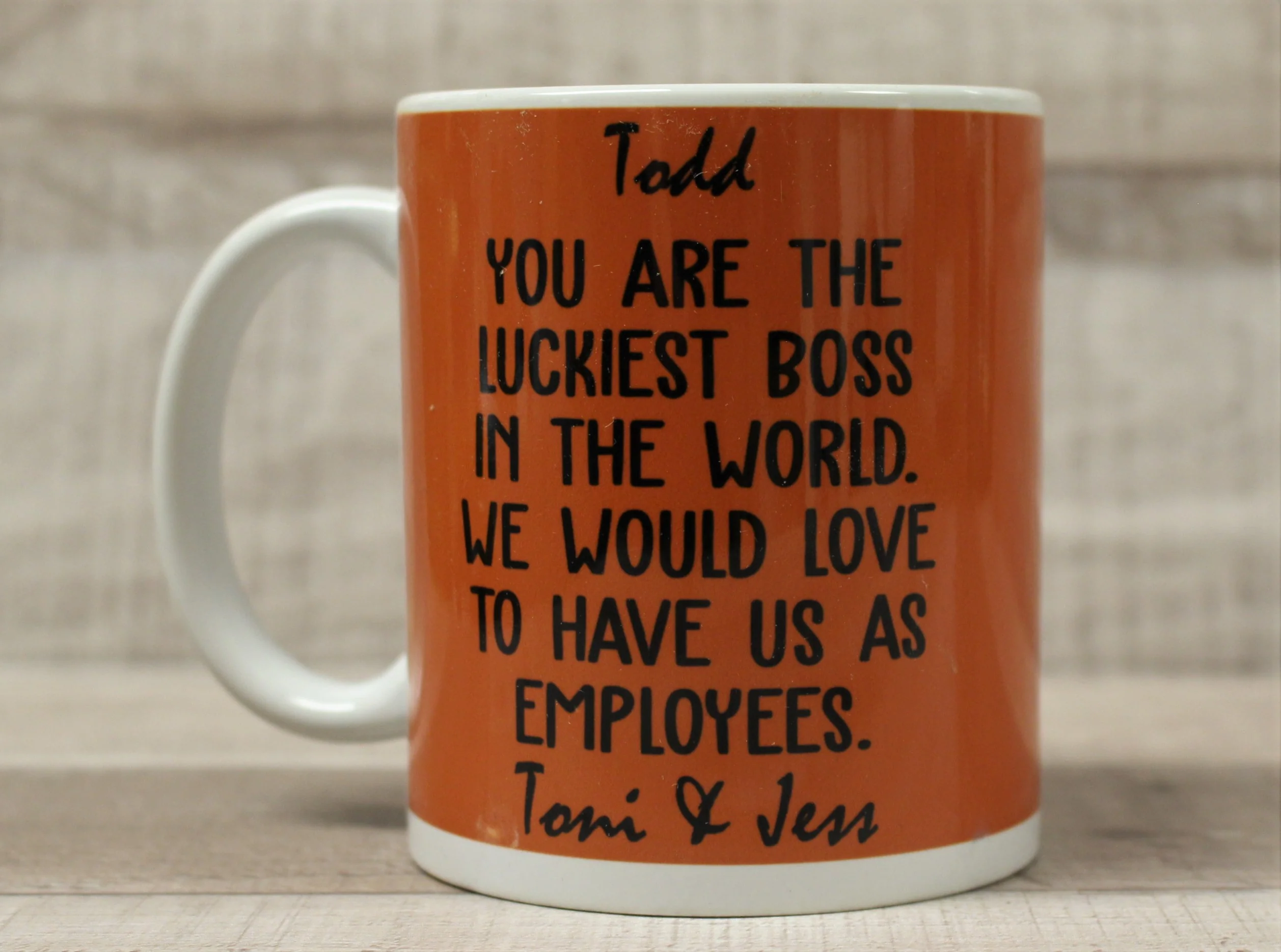 You Are The Luckiest Boss In The World Name Coffee Cup Mugs - 11 oz - New - Image 2