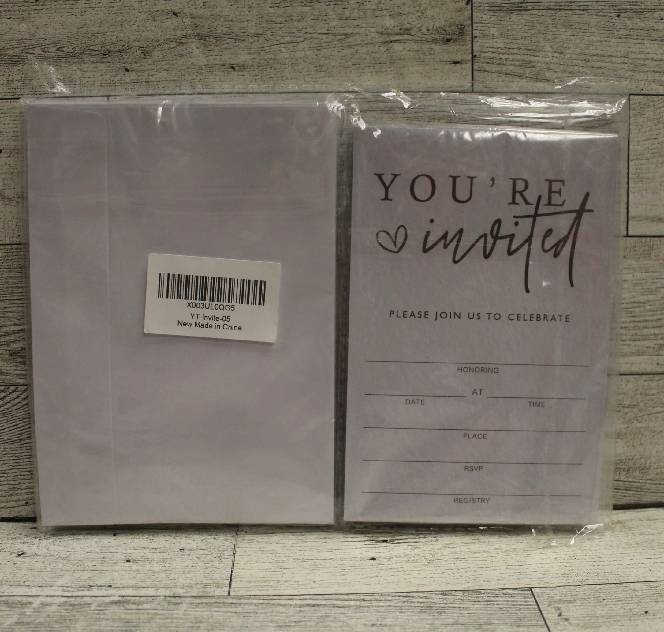 You're Invited - 20 Count - Multiple Use Invitations - New