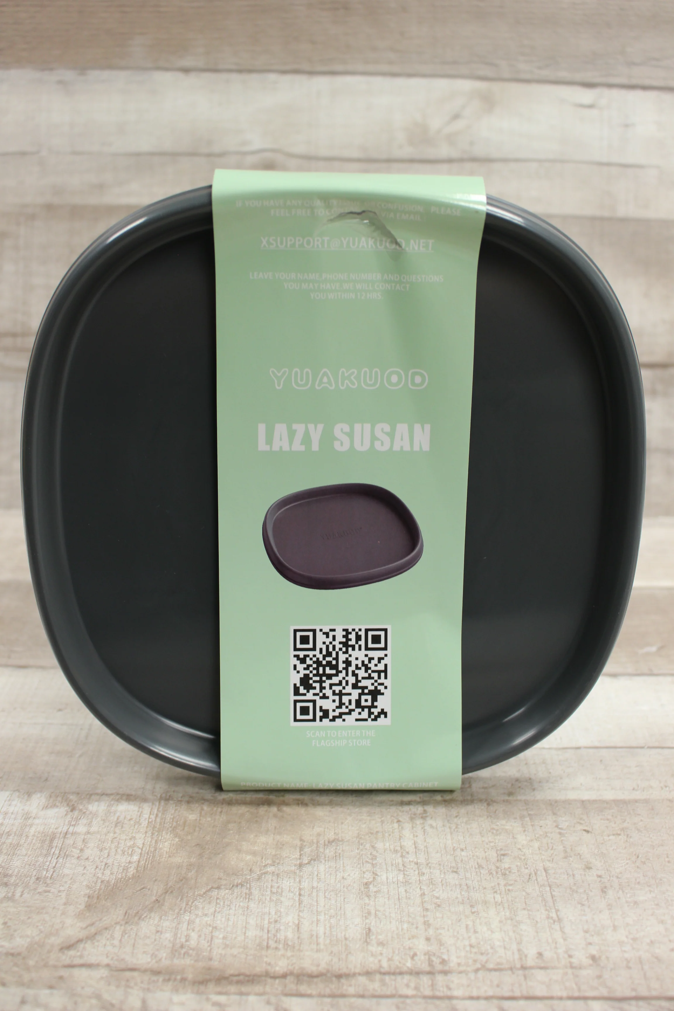 Yuakuod Lazy Susan Organizer - 8.5" x 8.5" x 0.7" - New